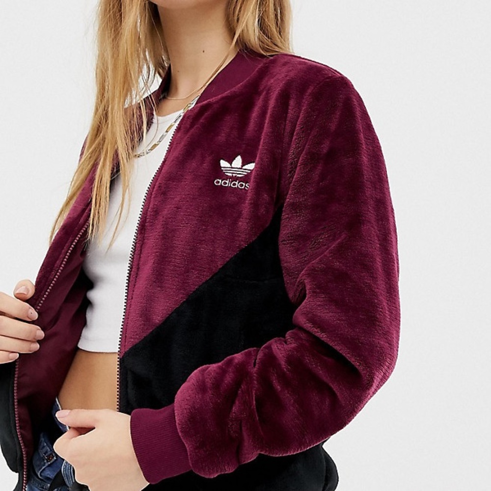 Adidas Originals Og Track Jacket Maroon borg XS